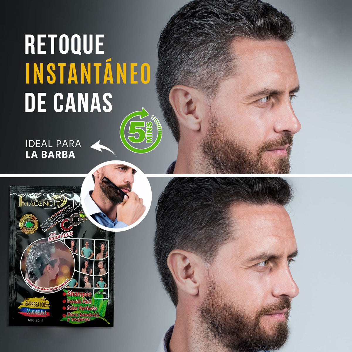 shampo cubre las canas